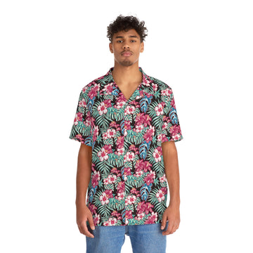 Men's Tropical Hawaiian Beach Shirt — Lightweight Vacation Shirt