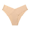 V-Waist Seamless Ice Silk Lace Underwear