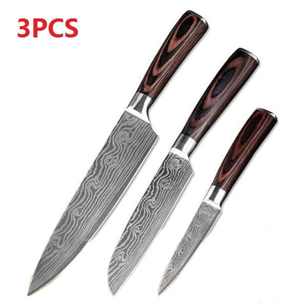 Carpenter's Chef Knife Set — 6‑ or 8‑Piece