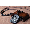 Obsidian Wolf Pendant