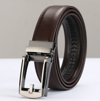 Men’s Adjustable Holeless Leather Belt