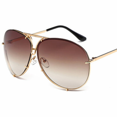 Unisex Color Film Oversized Sunglasses