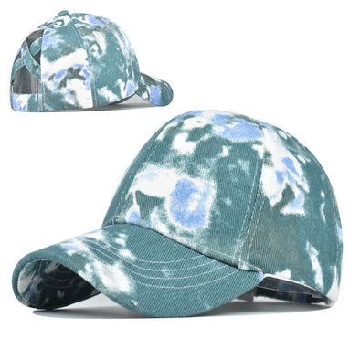 BreezeBloom Tie-Dye Sun Visor