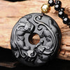 Obsidian Pixiu Pendant Necklace