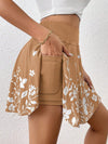 Minimalist Floral Pocket Shorts