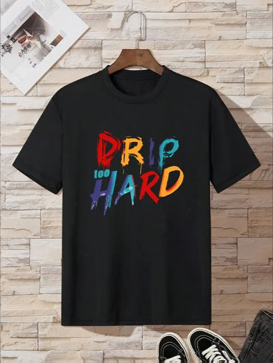 Youth Geometric Letter Print Tee