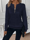 Cropped Zip-Up Sweater