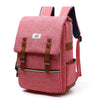 Vintage Canvas USB Backpack