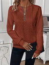 Cropped Zip-Up Sweater