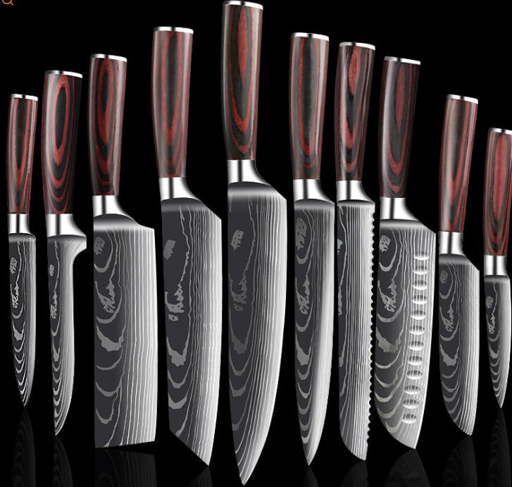 Carpenter's Chef Knife Set — 6‑ or 8‑Piece