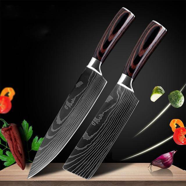 Carpenter's Chef Knife Set — 6‑ or 8‑Piece