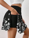 Minimalist Floral Pocket Shorts