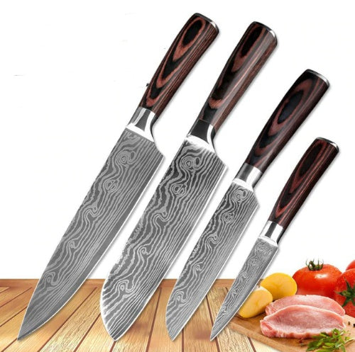 Carpenter's Chef Knife Set — 6‑ or 8‑Piece