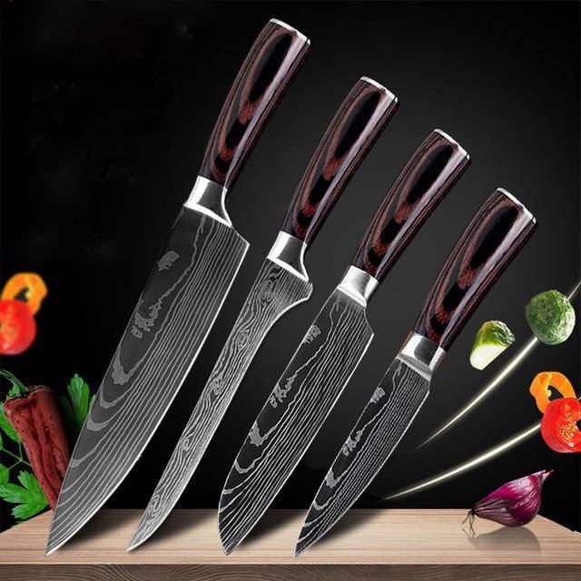 Carpenter's Chef Knife Set — 6‑ or 8‑Piece