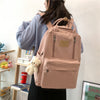 Double Zipper School Backpack