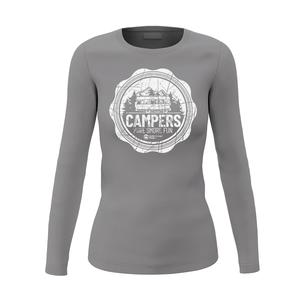 Camping Seal Women's Long Sleeve Shirt — Outdoor Layering
