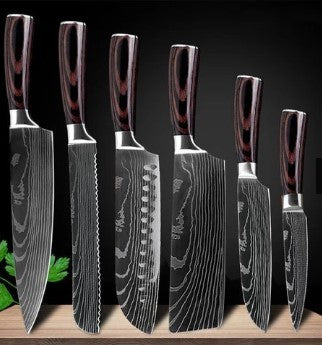 Carpenter's Chef Knife Set — 6‑ or 8‑Piece