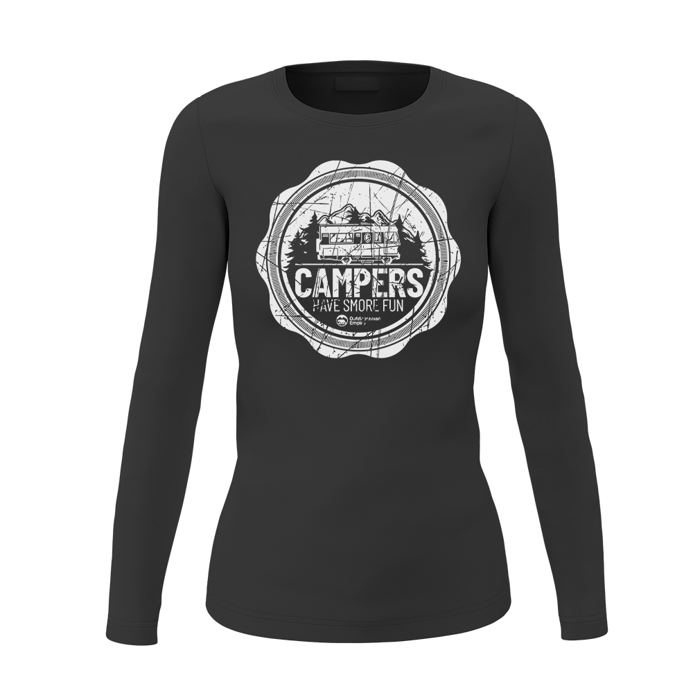 Camping Seal Women's Long Sleeve Shirt — Outdoor Layering