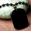 Obsidian Wolf Pendant