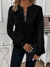 Cropped Zip-Up Sweater