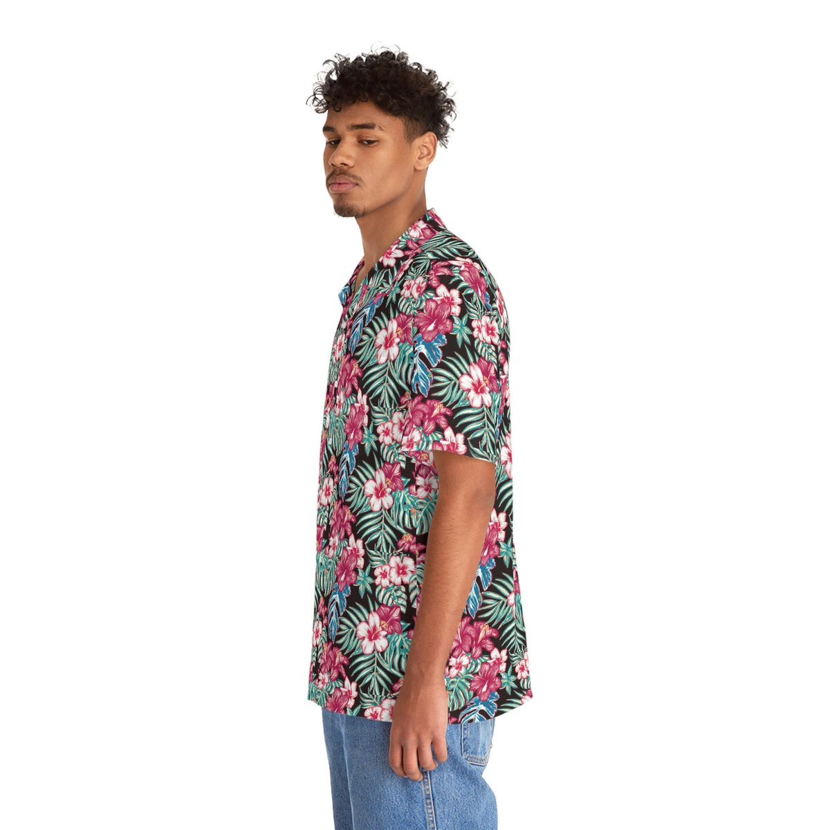 Men's Tropical Hawaiian Beach Shirt — Lightweight Vacation Shirt