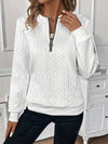 Cropped Zip-Up Sweater