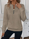 Cropped Zip-Up Sweater