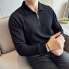 FlexTextured Half-Zip Seersucker Polo