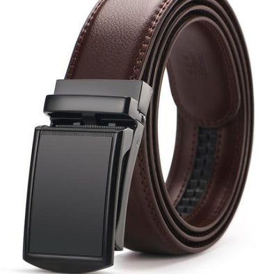 Men’s Adjustable Holeless Leather Belt