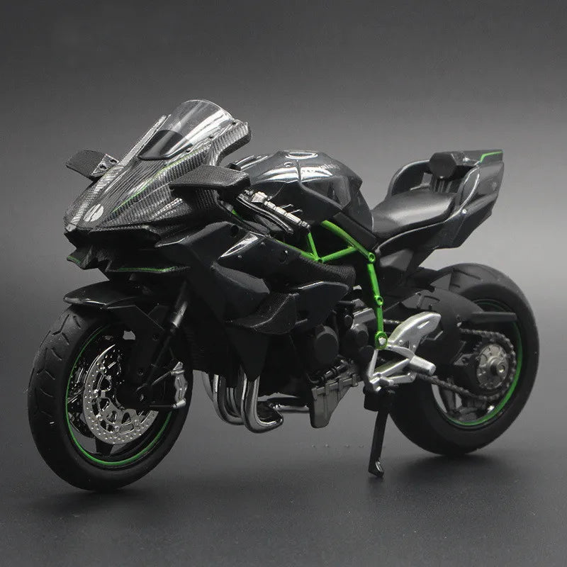 Alloy Die‑Cast Motorcycle Toy — Realistic Model