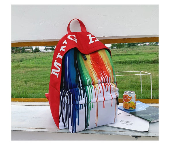 Rainbow Pride Canvas Backpack