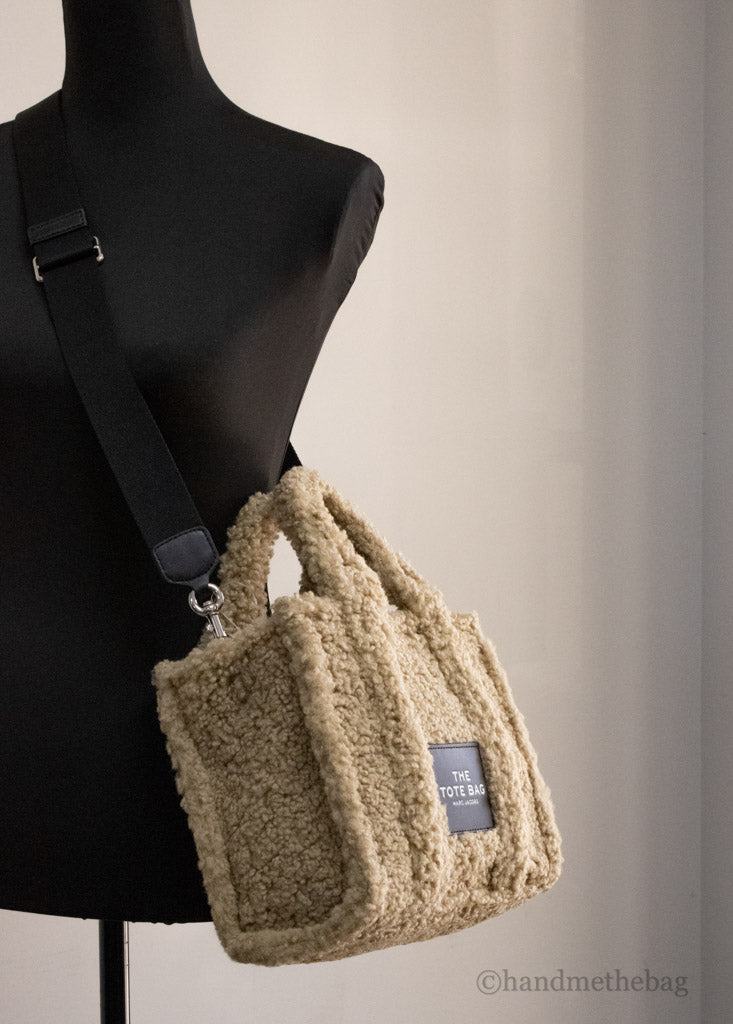 Marc Jacobs The Teddy Mini Sherpa Tote — Beige