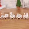 Wooden Christmas Train Toy for Kids