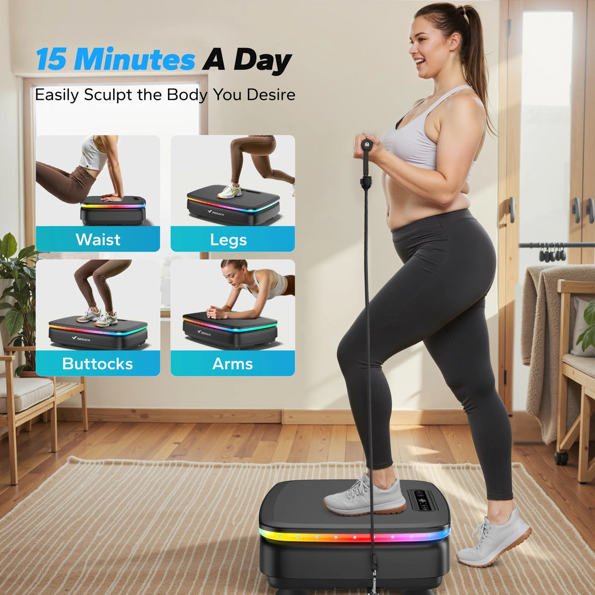 MERACH Vibration Plate Fitness Platform