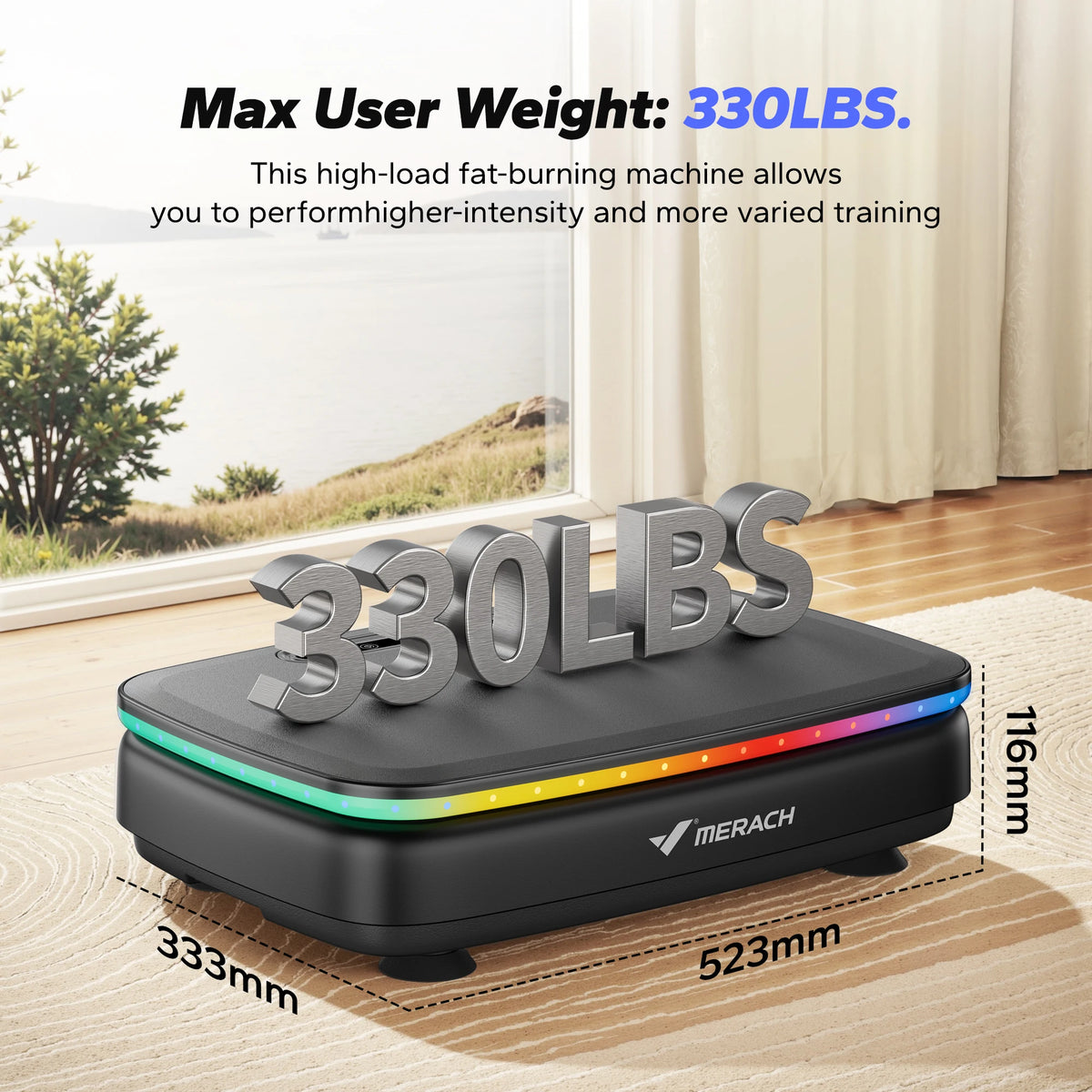 MERACH Vibration Plate Fitness Platform