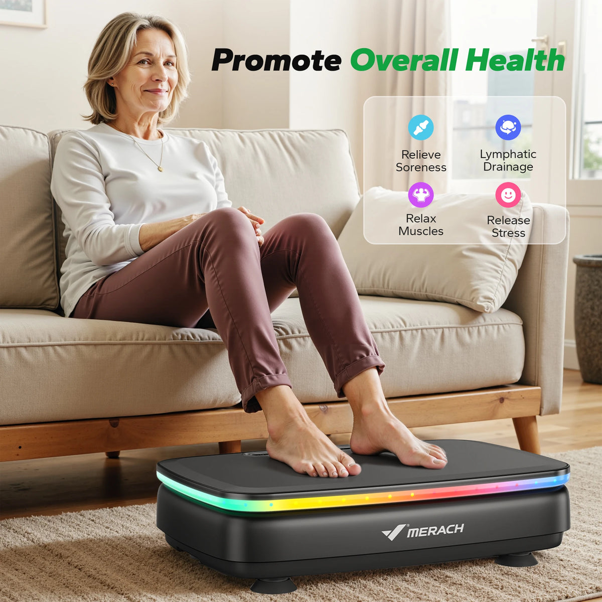 MERACH Vibration Plate Fitness Platform