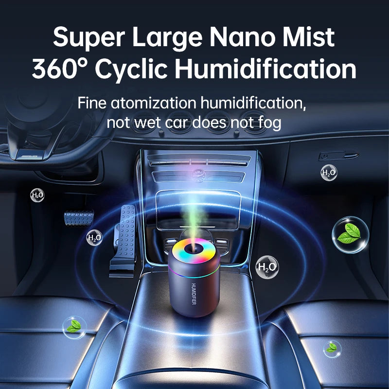 180ml USB Mini Mist Humidifier with Ambient Light