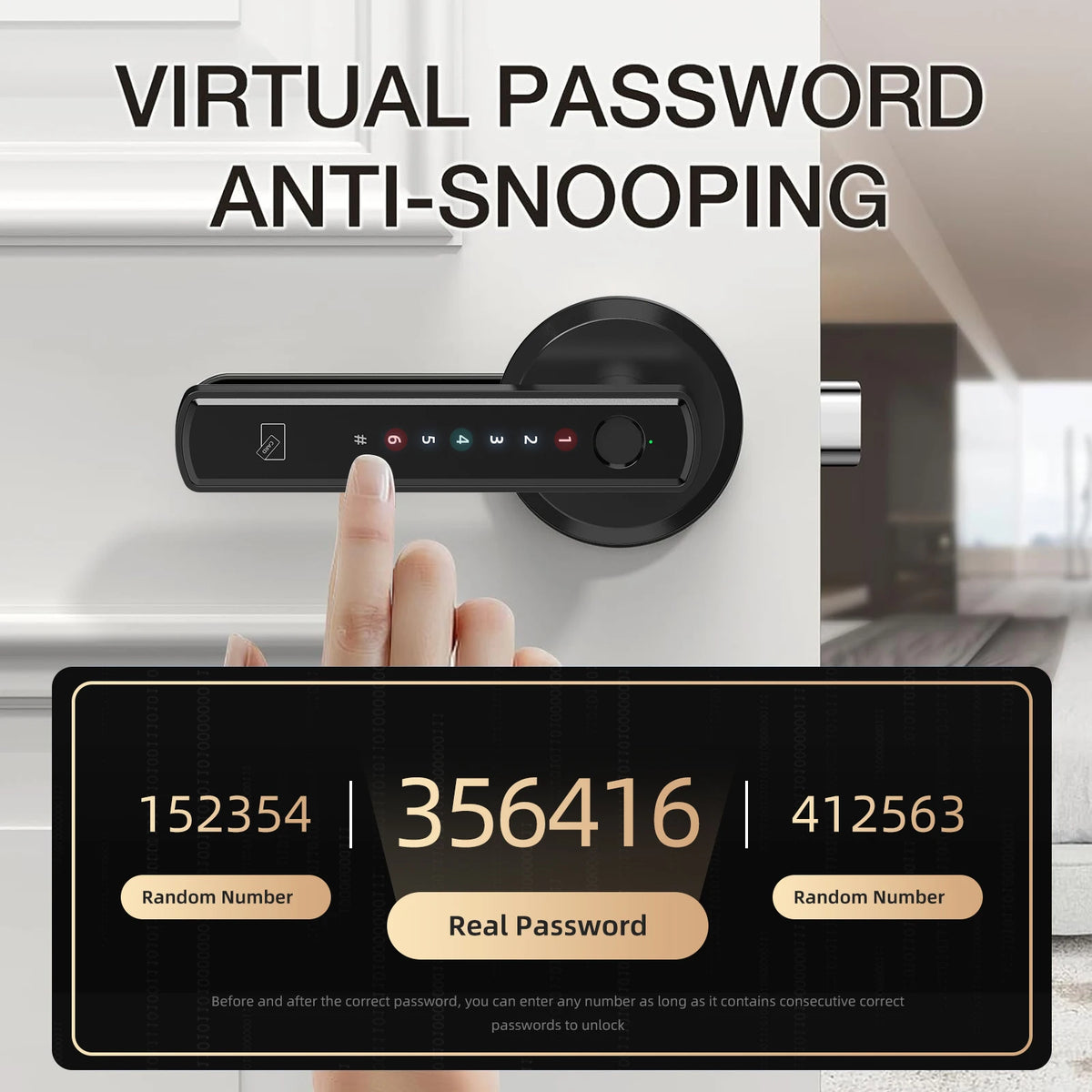Viladepot Touchscreen Smart Lock — Fingerprint & App Control