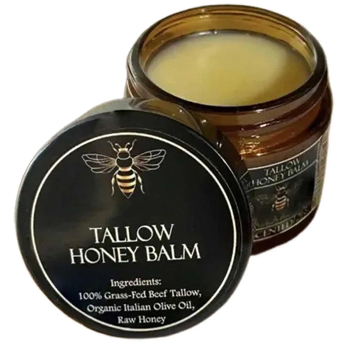 Grass-Fed Beef Tallow & Raw Honey Moisturizing Balm – 57g