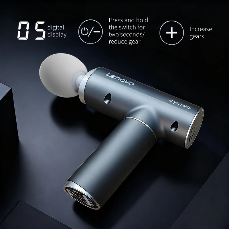 Lenovo Fascia Gun N2 – Deep Tissue Massage Gun for Muscle Recovery