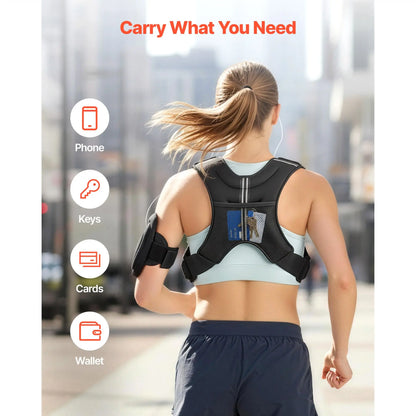 10 lb Reflective Weighted Training Vest
