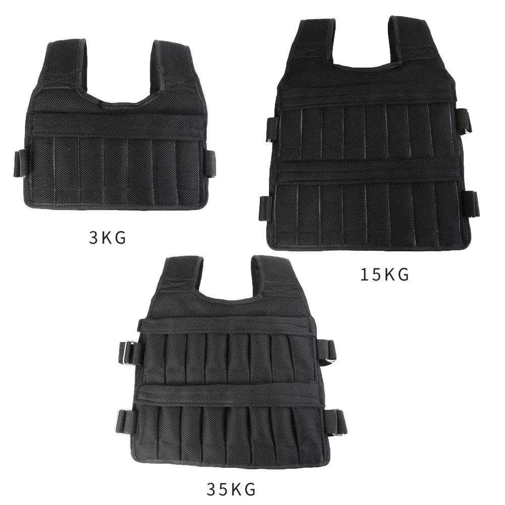Adjustable Weighted Training Vest – 3kg to 35kg
