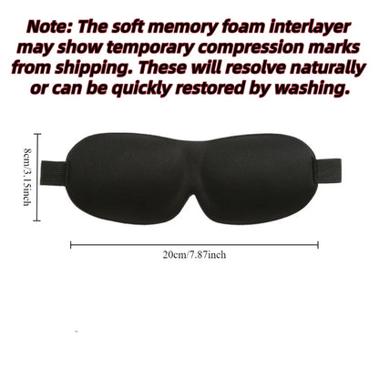 3D Memory Foam Sleep Mask for Travel & Rest