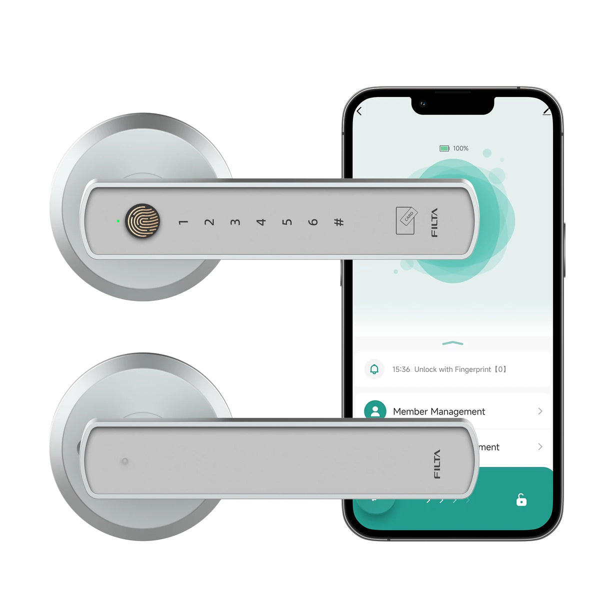 Viladepot Indoor Smart Lock — Fingerprint, Passcode & App