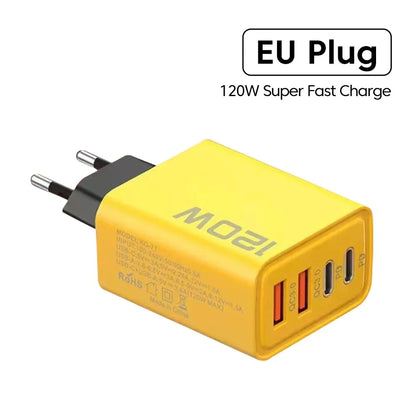 4-Port USB-C + USB Fast Charging Wall Adapter
