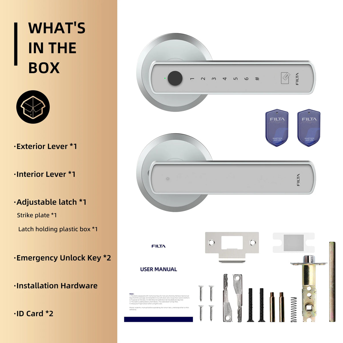 Viladepot Indoor Smart Lock — Fingerprint, Passcode & App