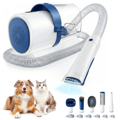 2.5L Pet Grooming Vacuum Kit with 5 Tools & Clippers
