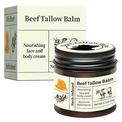 Skin Care Natural Organic Beef Tallow Balm Whole Body Care Hydrating Face Cream Deep Nourishment Mild Tallow Moisturizing Cream