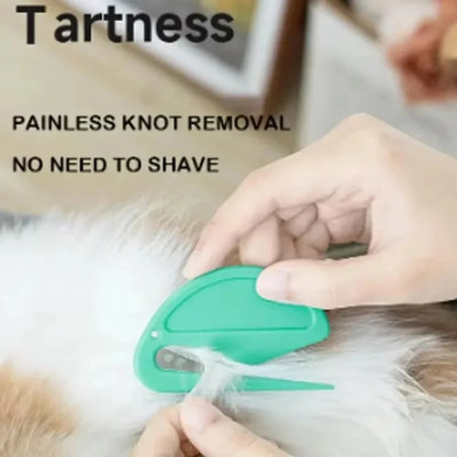 Pet Dematting & Deshedding Comb for Dogs and Cats