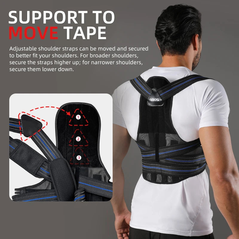 Adjustable Posture Support Brace for Men & Women